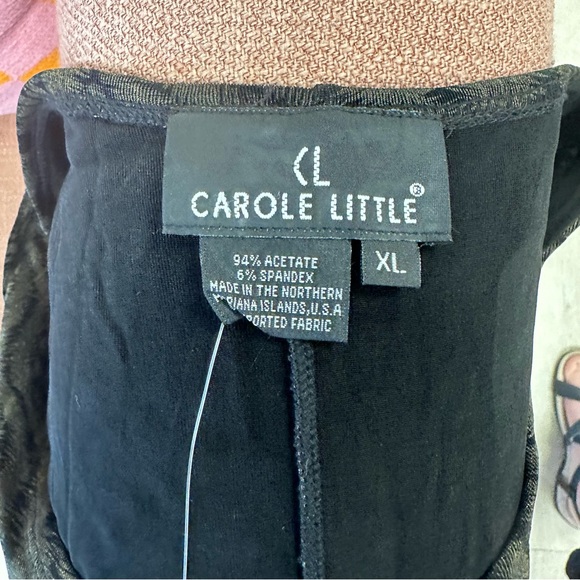 Carole Little green/black jersey maxi dress NWT - Picture 4 of 6